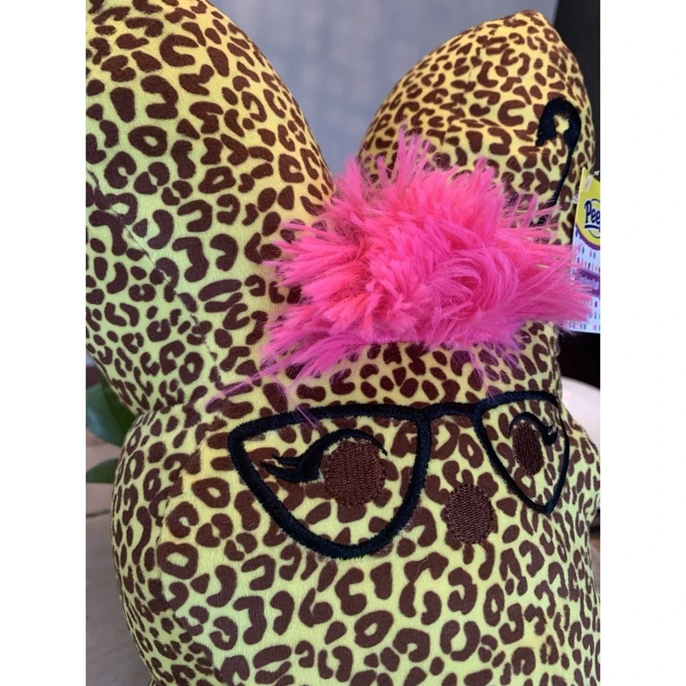 Peeps EMO Punk Rock Bunny Yellow Hot Pink Cheetah Leopard Print 16
